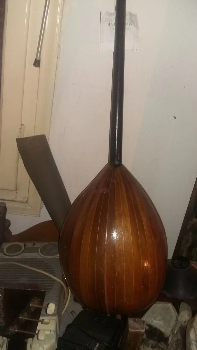 Μπουζούκι εξάχορδο ( τρίχορδο ) 1910 - 1930 Vintage .αντίκα . - Image 3