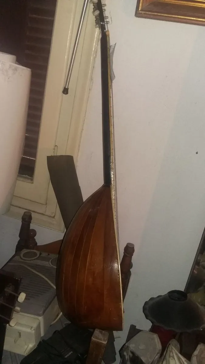 Μπουζούκι εξάχορδο ( τρίχορδο ) 1910 - 1930 Vintage .αντίκα . - Image 2