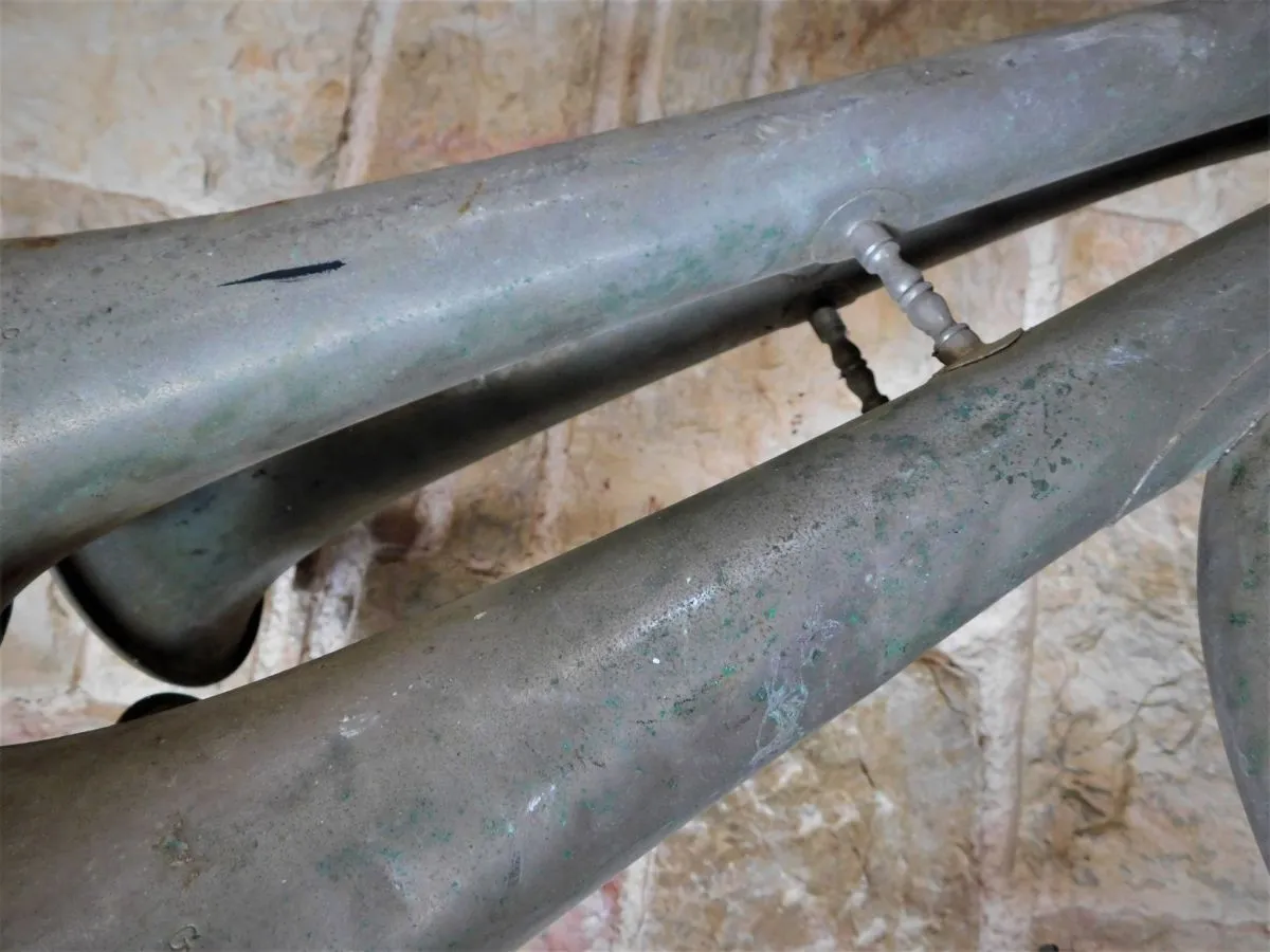 Σπάνιο χάλκινο μουσικό όργανο αντίκα - Image 5