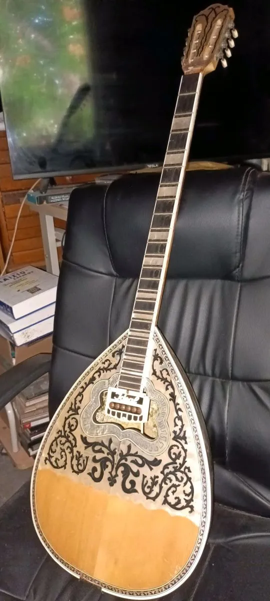 μπουζουκι τριχορδο Δεκαβαλα του 1925 με IDEAL του 1950 - μαγνητη