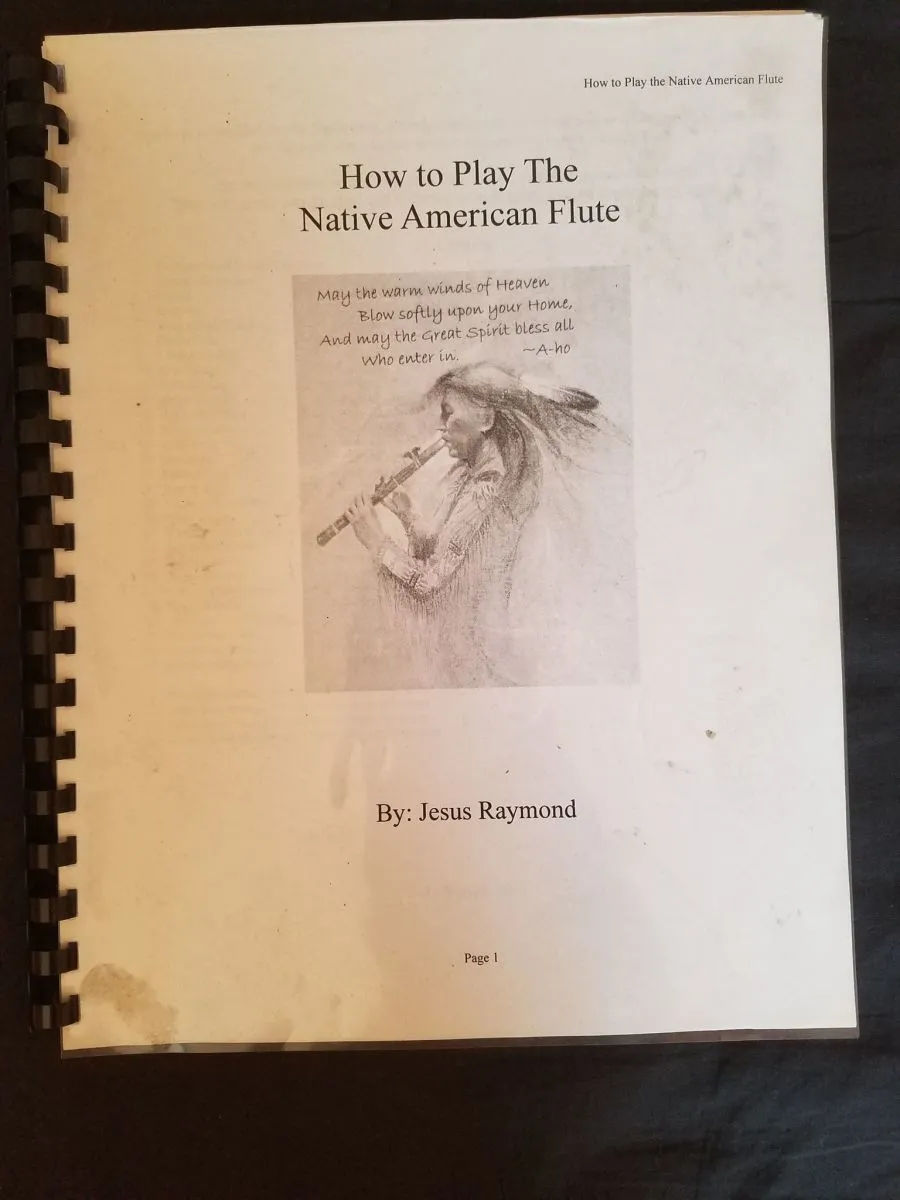 Native American Flute Χειροποιητη παραδοσιακη ινδιανικη φλογερα. Πληρος λειτουργικη κ με βιβλιο εκμαθησης κ με θηκη. Βγαζει φοβερο ηχο - Image 2