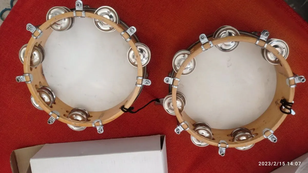 Ξύλινο ντέφι με δέρμα - Image 2