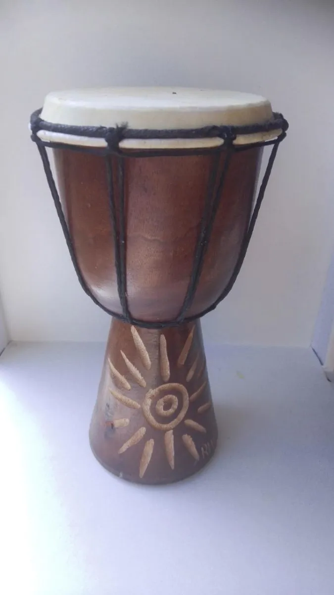 τυμπανο ξυλινο 30εκ σκαλιστο - Image 2