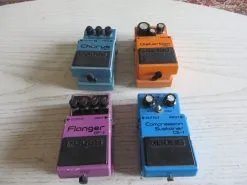 4 ORIGINAL Boss Japan πεταλια 80's-DS-1/CE-3/CS-1/BF-2