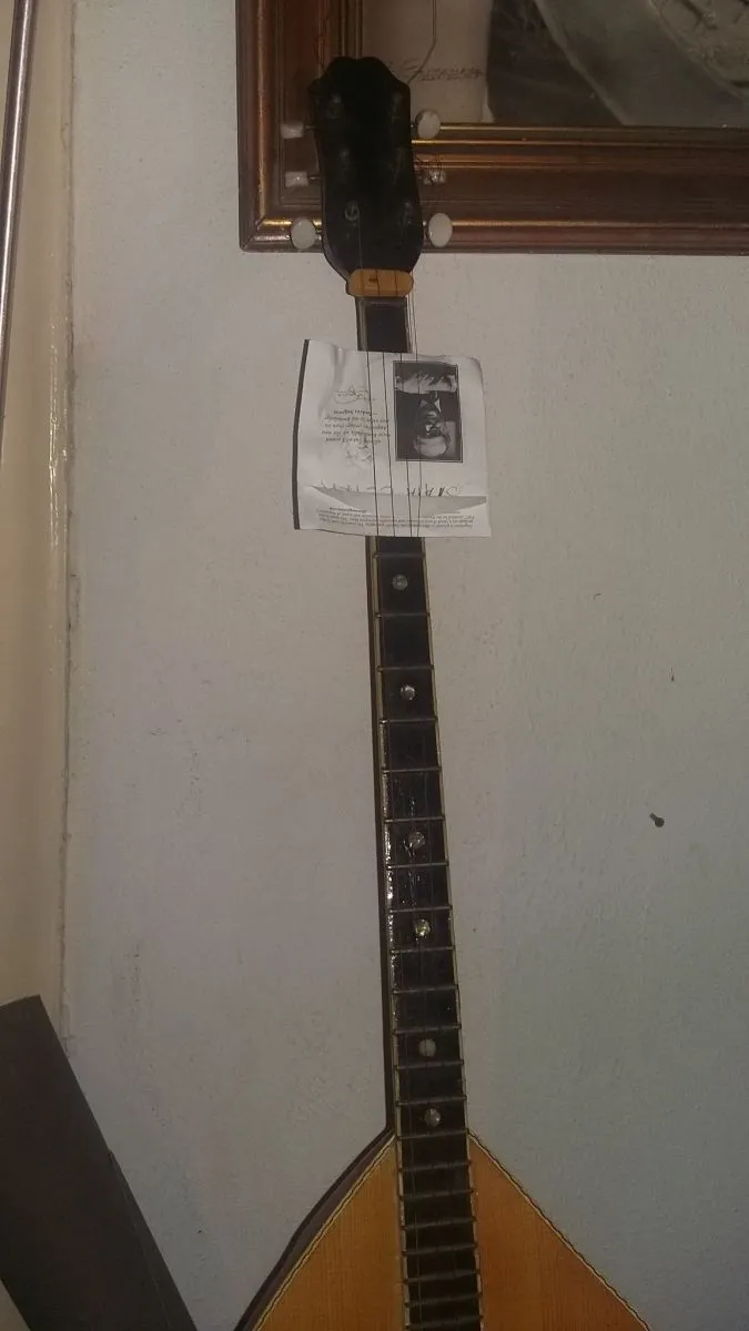 Μπουζούκι εξάχορδο ( τρίχορδο ) 1910 - 1930 Vintage .αντίκα . - Image 5