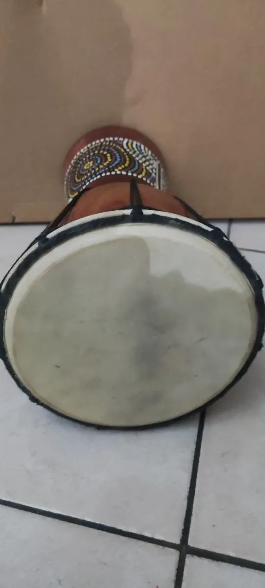 African Drum Djembe ξύλινο 30 εκ ύψος 17 πλάτος πωλείται διακοσμητικό !!! - Image 3