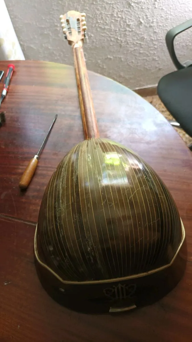 μπουζουκι τριχορδο Δεκαβαλα του 1925 με IDEAL του 1950 - μαγνητη - Image 9