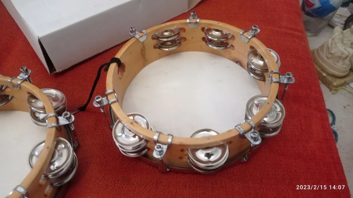 Ξύλινο ντέφι με δέρμα - Image 5