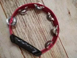 Μεταλλικό Ντέφι Χειρός με Μονή Σειρά Ζίλιες