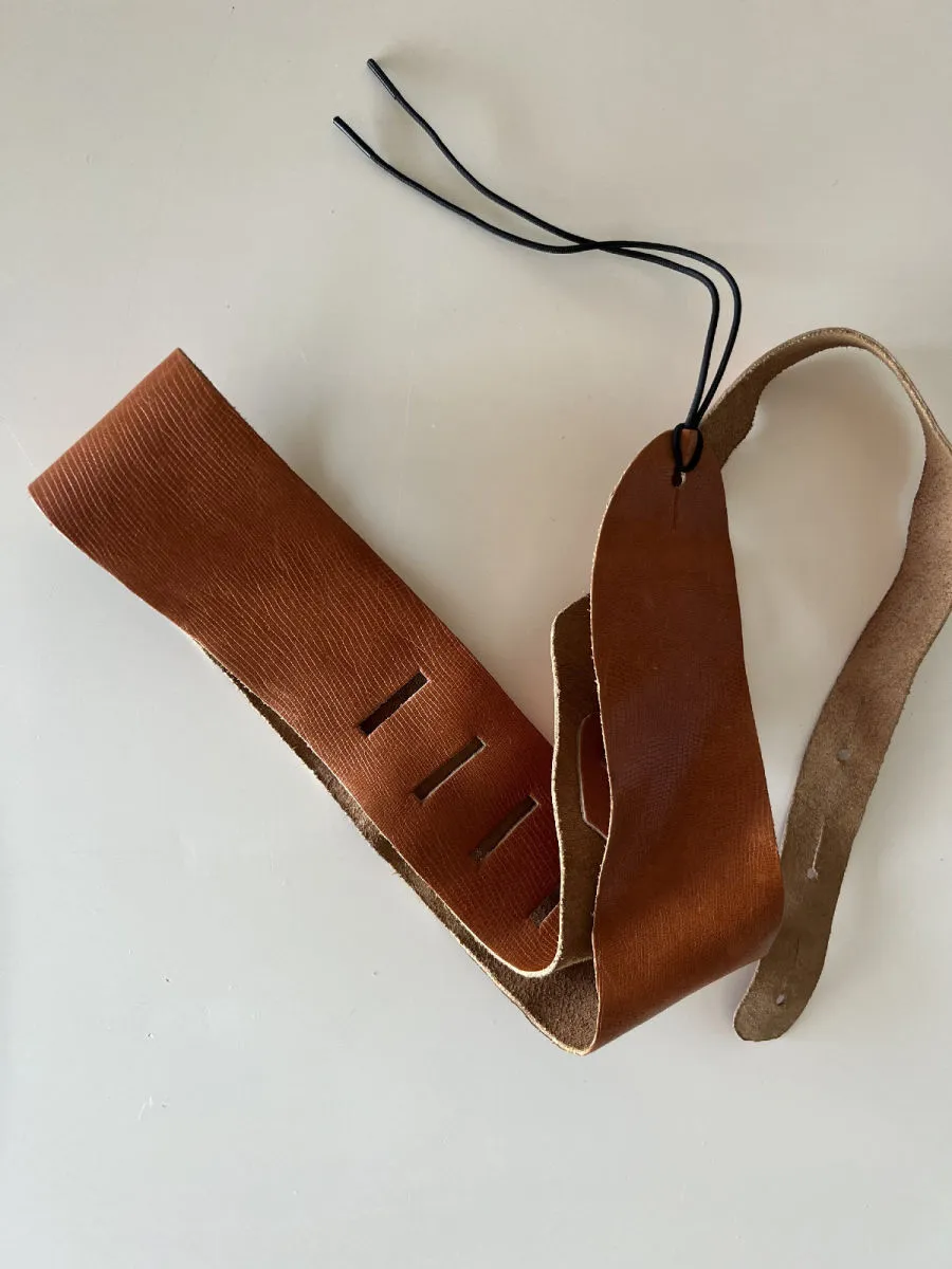 Ζώνη κιθάρας/μπάσου δερμάτινη - Image 4