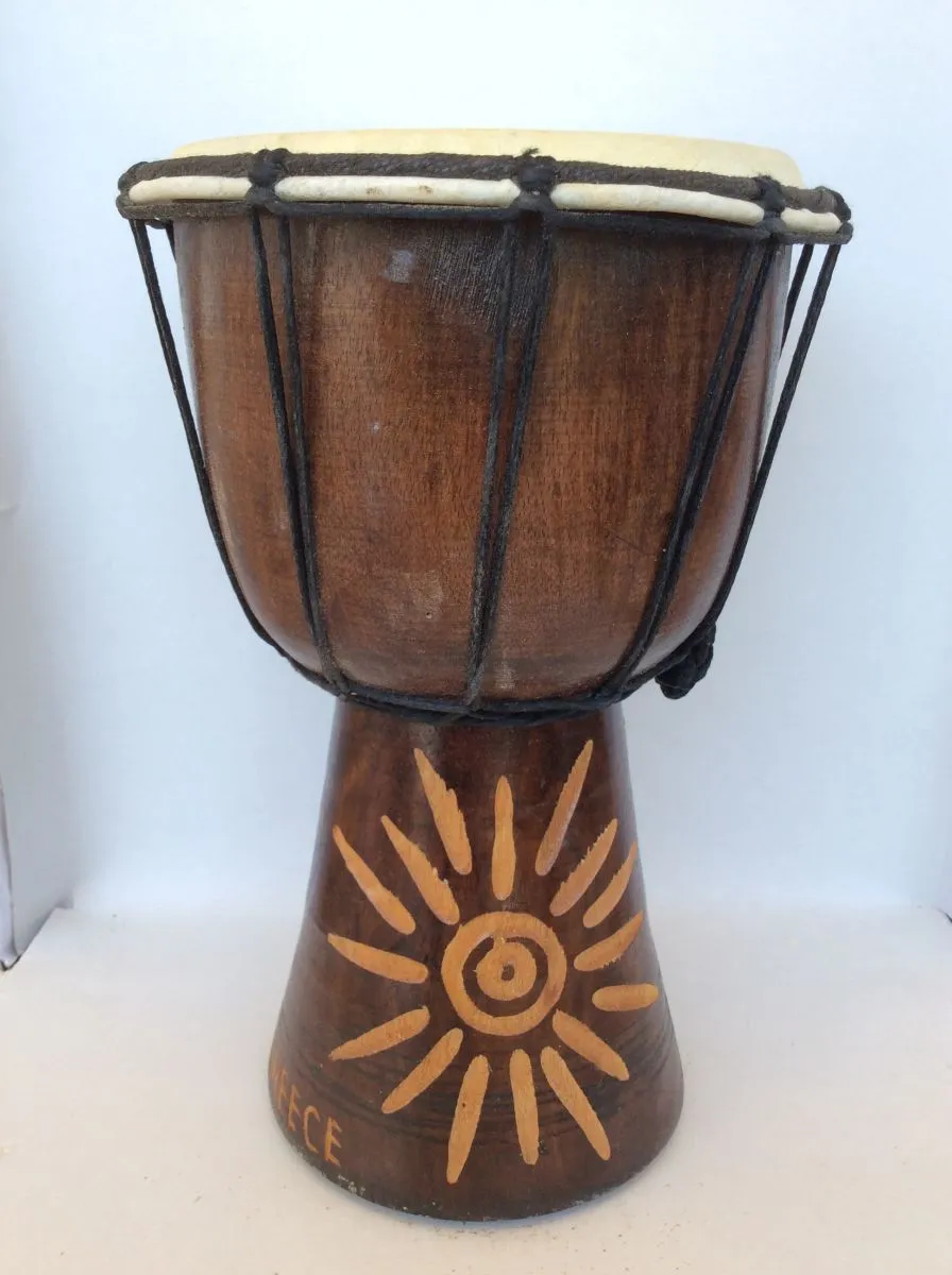 τυμπανο ξυλινο 30εκ σκαλιστο